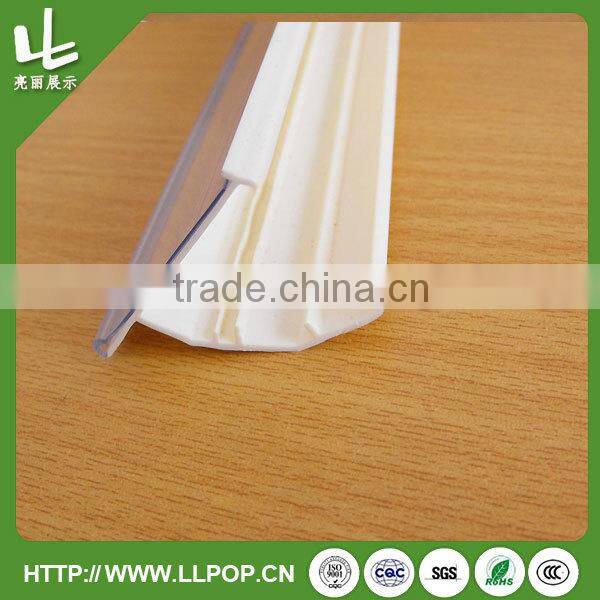 Plastic PVC Shelf Data Strip Clip