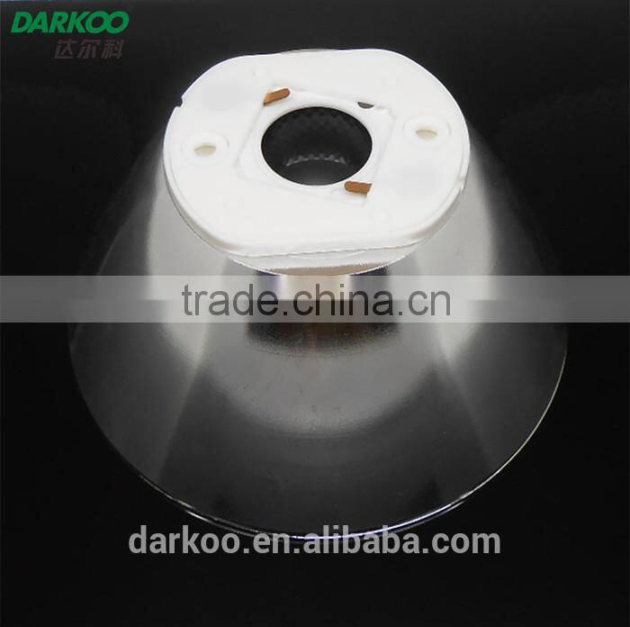 New Seoul free solder led reflector with lens COB reflector COB lens DK8512-R&L-FS for downlight 8 degree