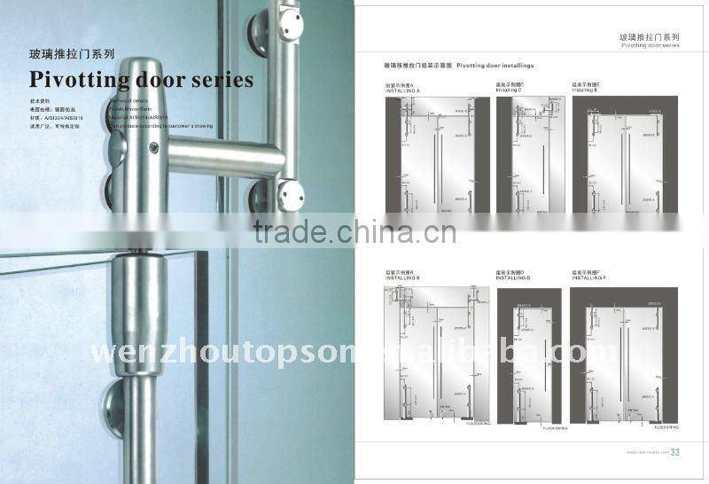 Overpanel/sidelight connector ,Pivotting door series
