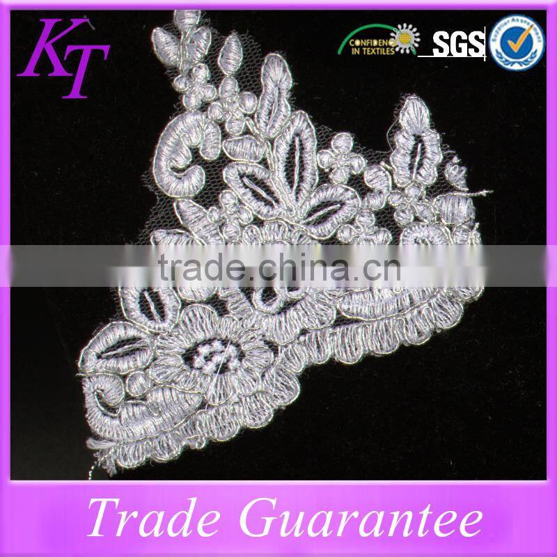 High Cotton Mesh Flower White embroidered Veil Accessories french lace