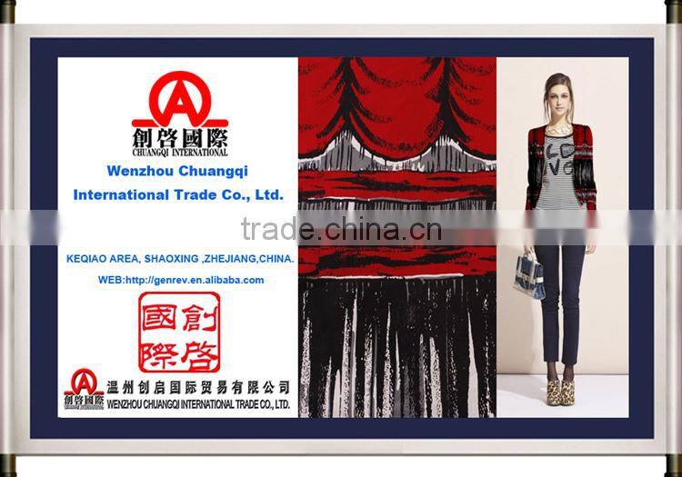 red color woven textile 100 cotton 3x3 canvas fabric printing for garment