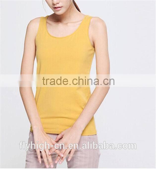 logo custom breathable cotton women singlets