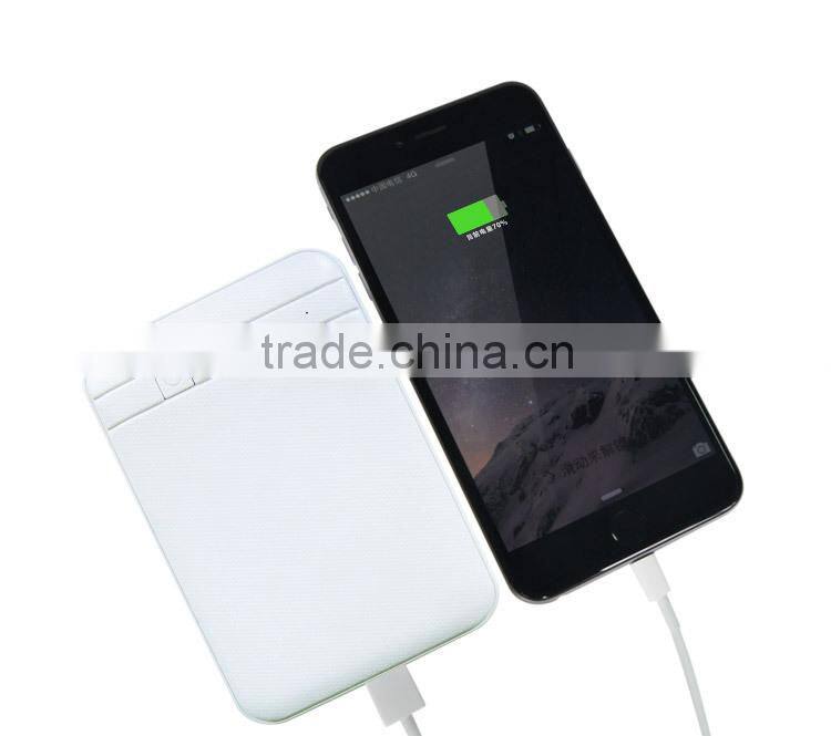 Dual USB cables power bank Portable Power Bank Emergency External Battery Recharge Standby Power