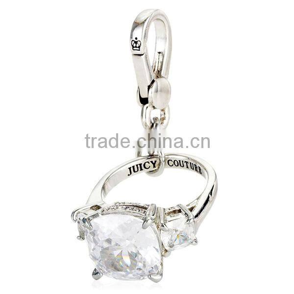 Ostrich dog lilac blue gold keychian