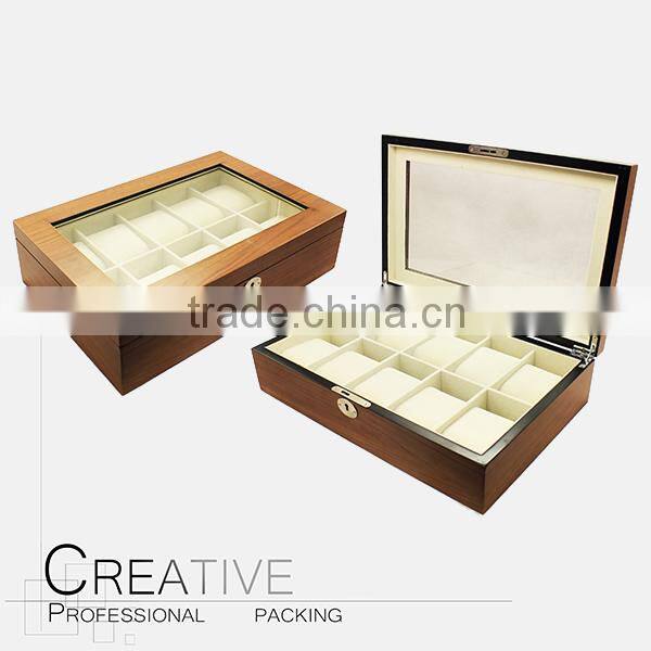 Customized wooden acryllic burl watch box