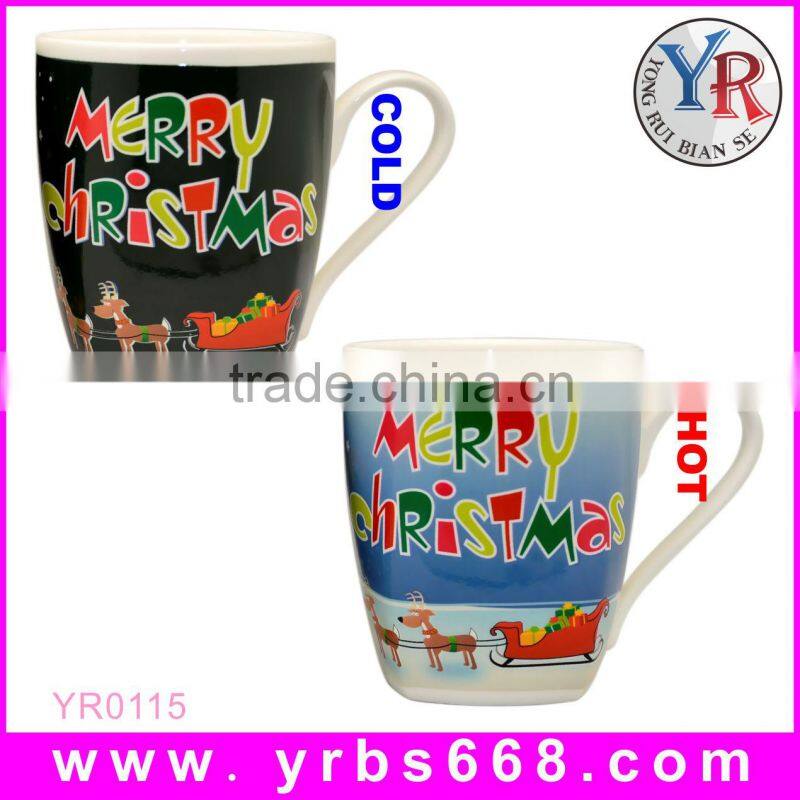 Factory christmas novelty gifts, color changing mug, write-on series also available