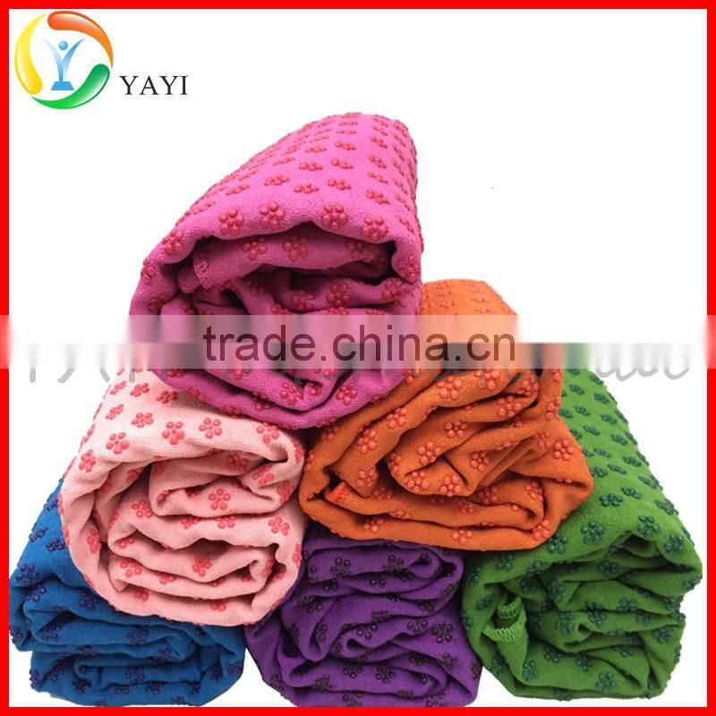 Yoga Pilates Exercise Microfiber Non Skid Yoga Mat Towel