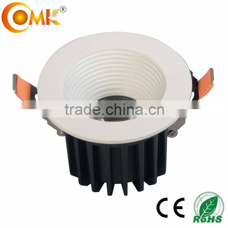 10w dimmable COB LED Downlight 230 Vac Ceiling recessed Dimmable IP40 Wall recessed