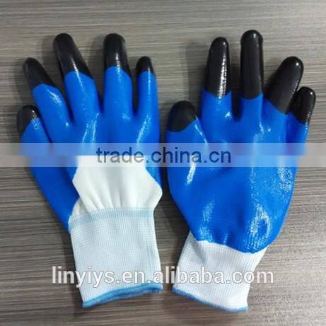 110g 10' nitrile full coated oil resistant safety work gloves