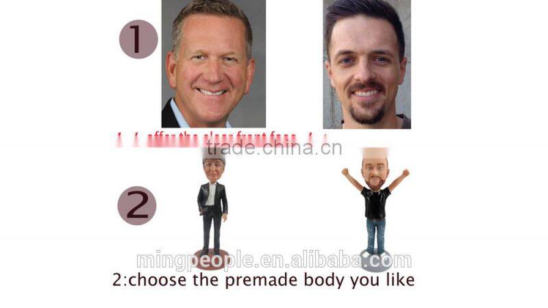 custom your bobble head by 100% handmade cop