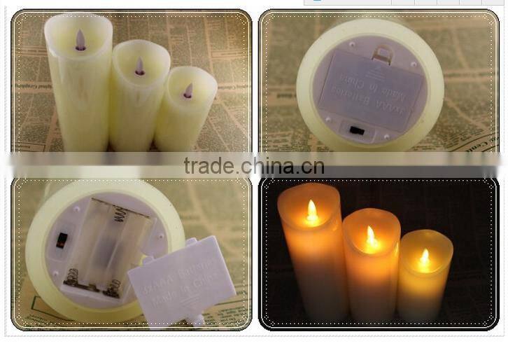 wholesale LED candle bulbs flameless candles with timer and letter printing