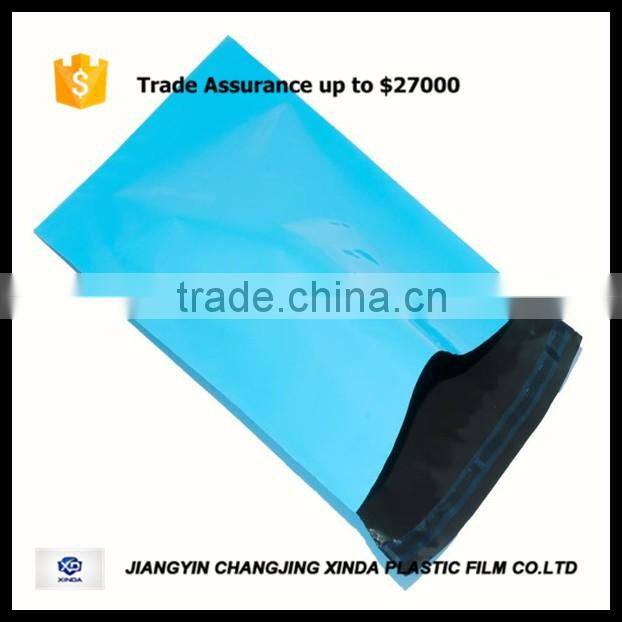 Colorful poly plastic mailing bag LDPE self adhesive good strength
