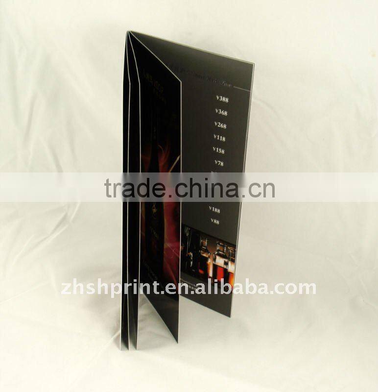 red wine menu printing service