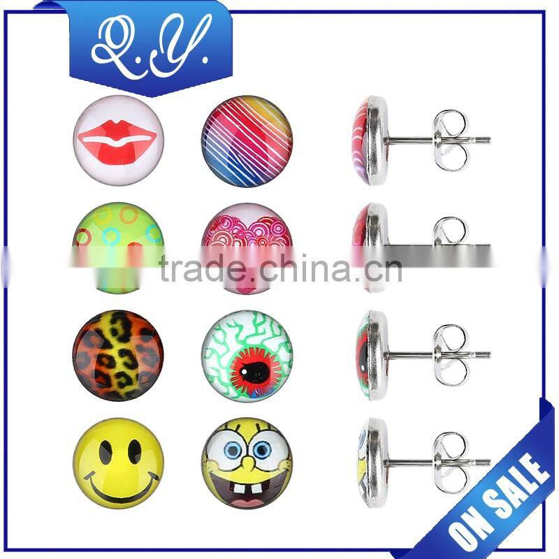 Crown Ear Studs alibaba Website Wholesale Fashion Gold Plated Earrings