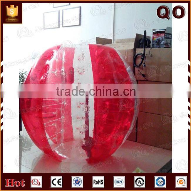 Top quality outdoor games soccer ball inflatable bumper ball for adults