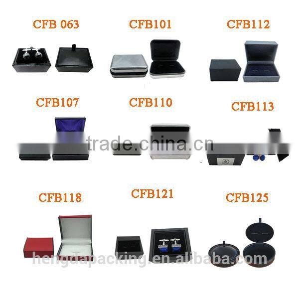 wholesale promotional cheap small individual fancy travel cufflink gift box