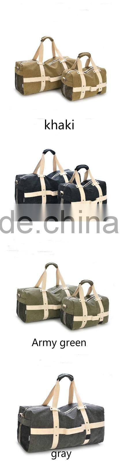 2015 hot selling leisure canvas foldable travelling luggage bag