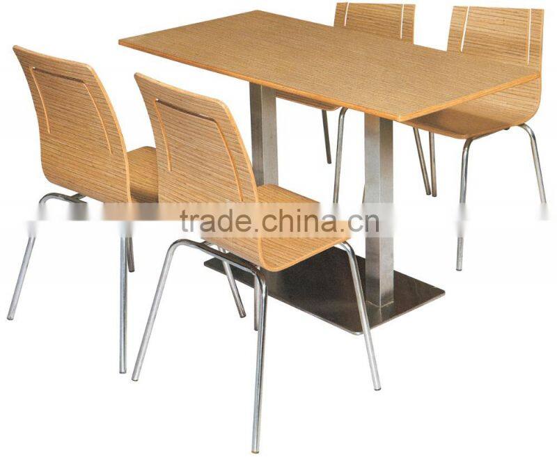 Solid Surface Table Chairs, High End Restaurant Table Set, Solid Surface Table GZH-G725+T512