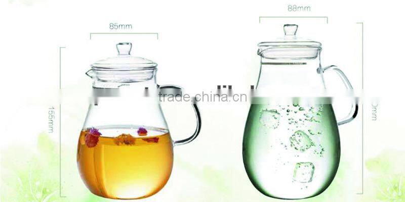1800ml borosilicate glass teapot with handle Chinese family kitchen big tea pot 1800ml glass teaset