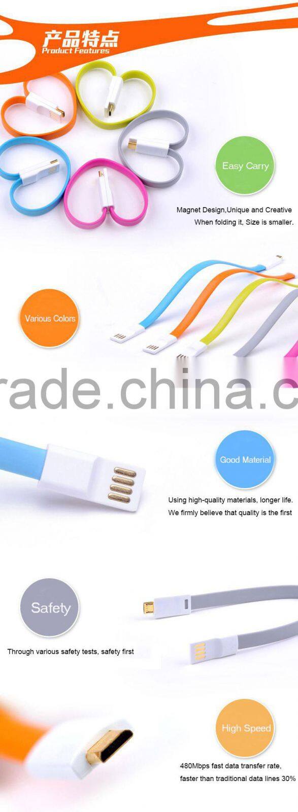 Veister high quality magnet cables for android mobile phone and for ios mobile phoone