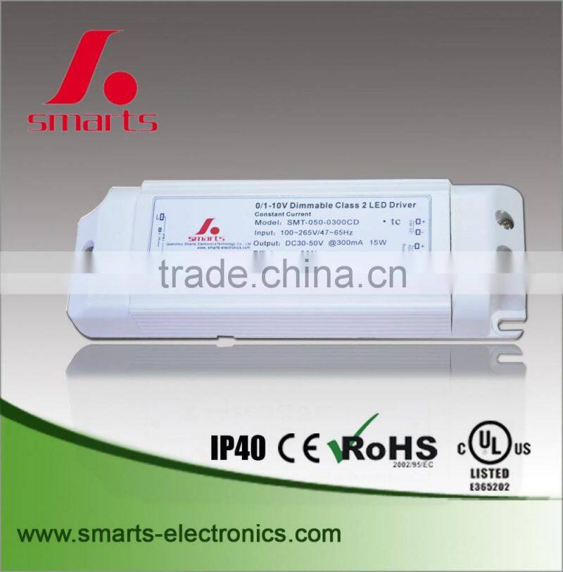 ac to dc 0-10v dimmable constant current led driver with 1-10v dimming