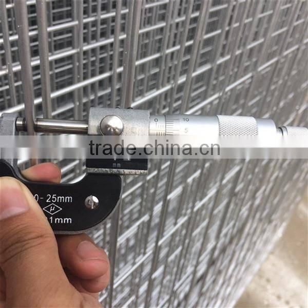 Trade Assurance hot dipped galvanized construction steel tube welded temporary fence