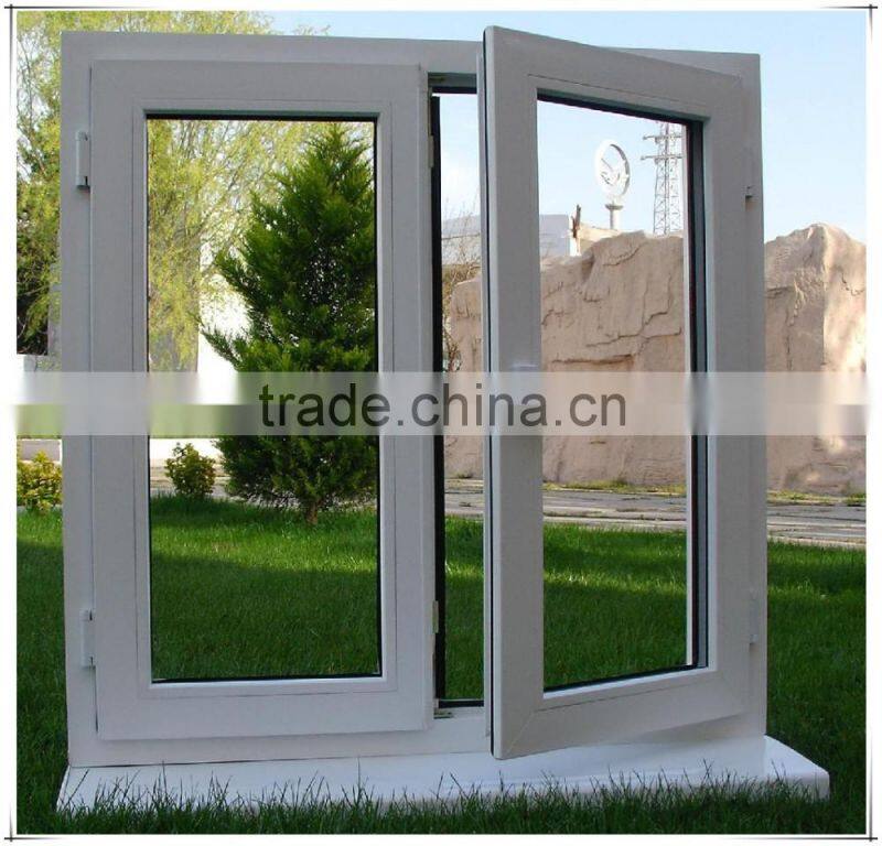 Jalousie glass window with french standard PVC/ upvc window