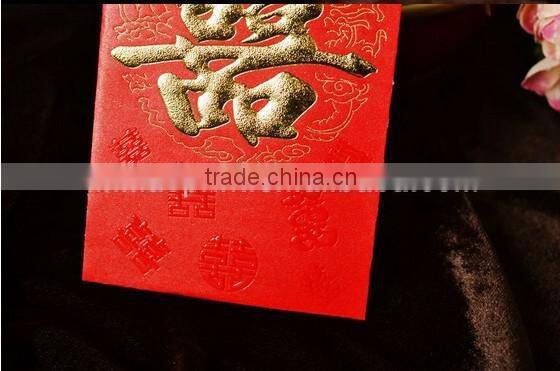 2015 new years red paper customize wedding red packet J037
