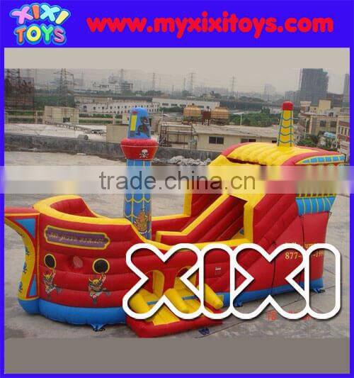 blue white red inflatable slide for kids, inflatable slide for children