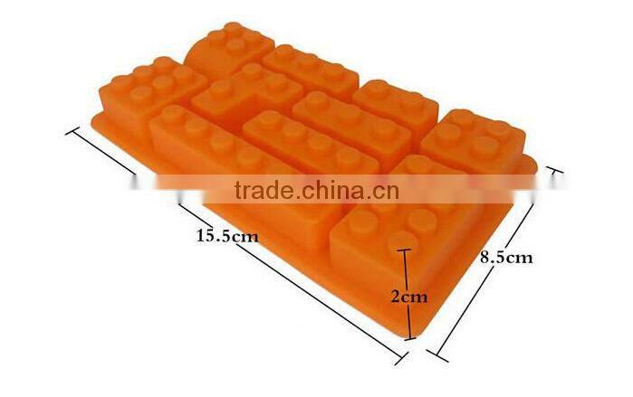 Creative Ice Tray Fruit juice Drink Ice Mold Moudle Block Brick Multicolor Rectangle Shape Cake Chocolate DIY