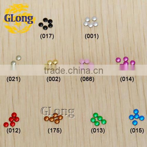 2mm Hot Fix Round Aluminum Panel Pressing Studs Clothes Bag Shoe Nail Art DIY #GT104-2P(Mix-s)