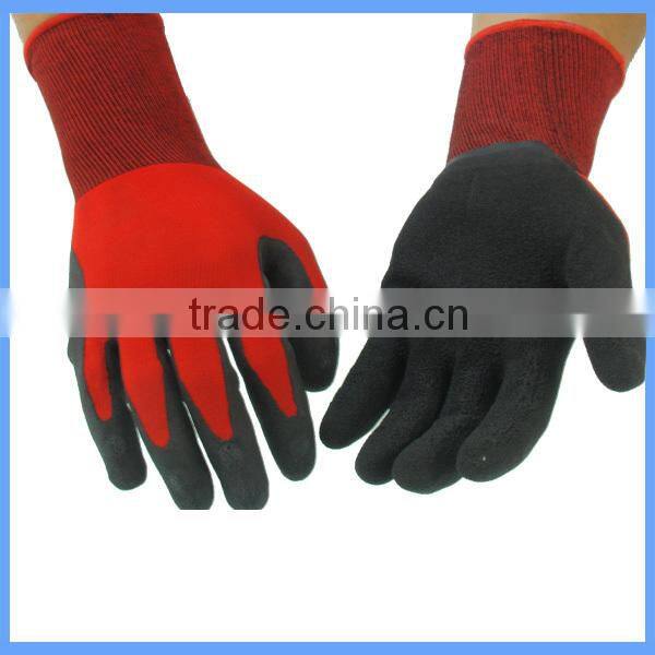 High Quality Knitted Latex Palm Coated Nylon Gloves For Glass Handling