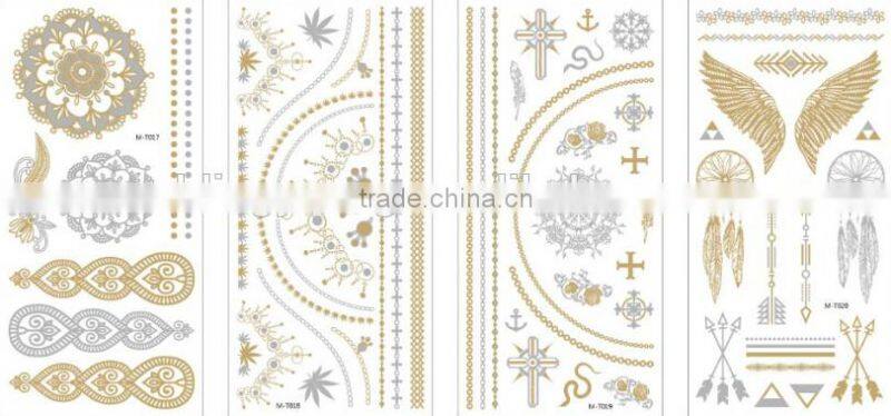 Women body art feature temporary tattoo sticker wholesale
