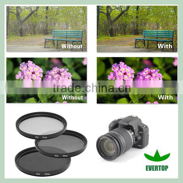 TS-ND,High quality ND filter photography ,ND filter for Canon,ND2(0.3),ND4(0.6),ND8(0.9) Neutral density filter