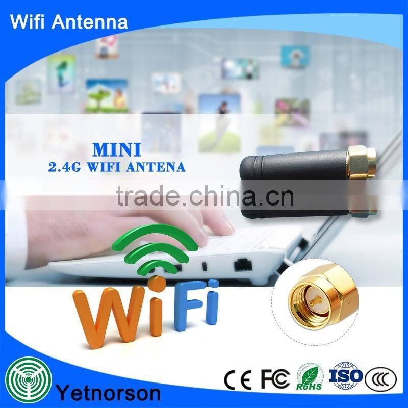 2.4G wireless efficient rubber duck internal wifi antenna with SMA connector