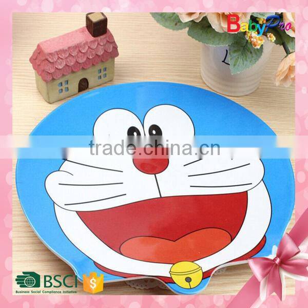 Babypro 2015 Hot Sale Promotion Gift Baby Products Melamine Plate Cheap Melamine Cartoon Melamine Dinner Plate