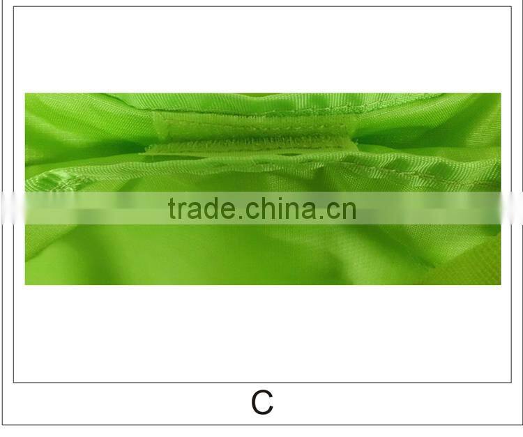 2014 outdoor orange ripstop nylon folding shopping bag