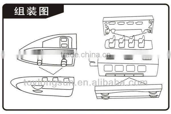 1/200 scale small Assembly trian toys steam engine