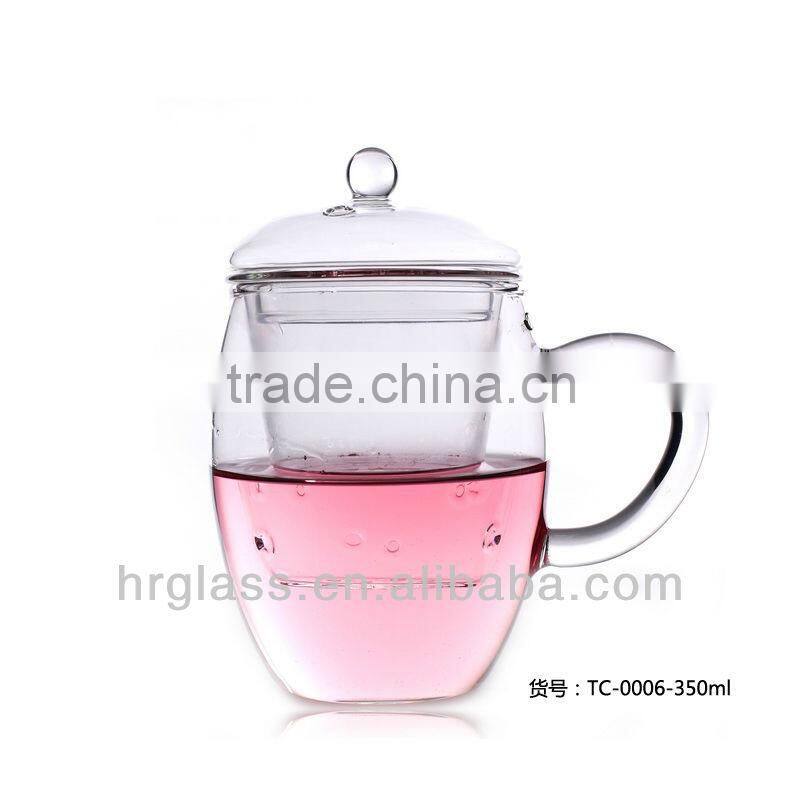 Factory direct wholesale glass tea cup mugs set