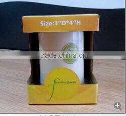 Artificial decal led wax candle with pattern for home, party decor