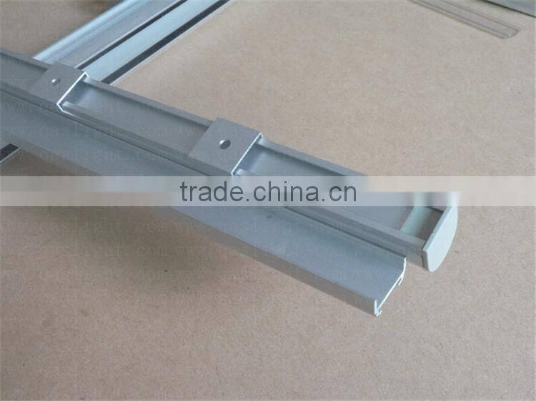 QS-A57 19x19mm LED Aluminium Profile With Flange Used For Pendant light