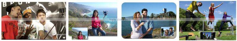 Wholesale alibaba extendable selfie stick with remote for smartphone