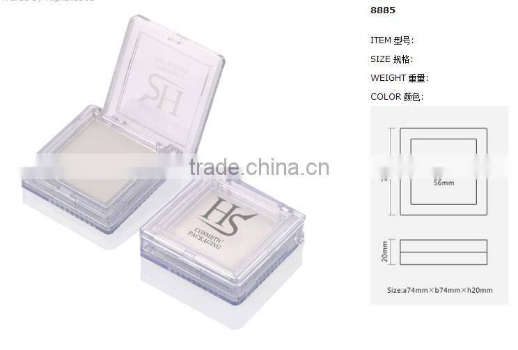 Cosmetic Square Clear Compact Powder Case