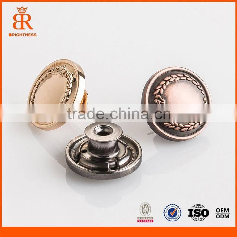 Fashion rack plating metal button jeans button