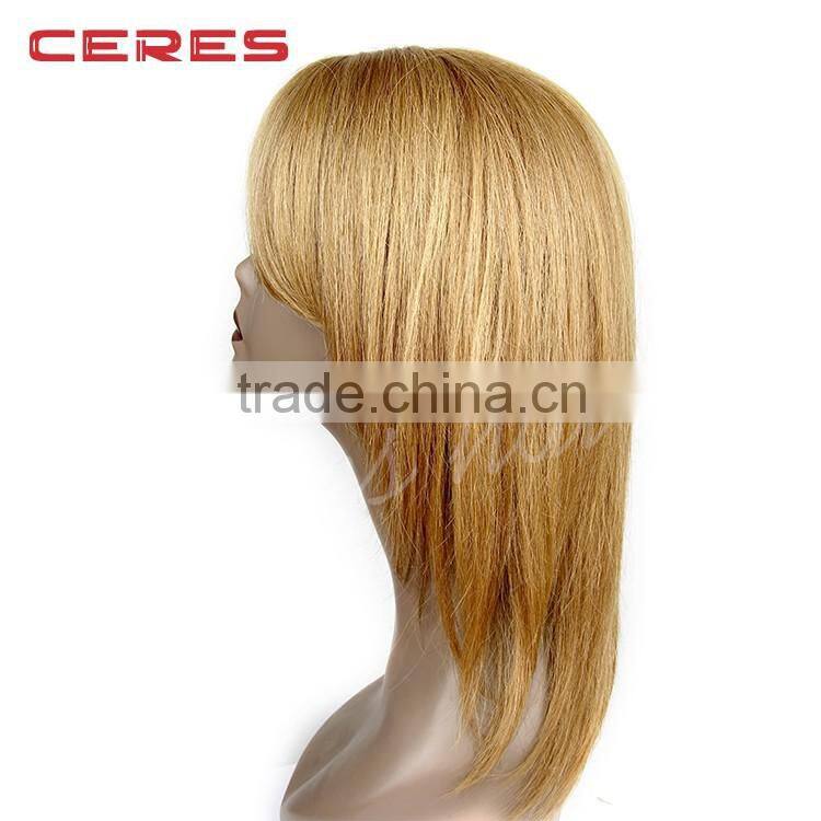 Ceres factory wholesale platinum blond hair wig virgin european blonde hair wig