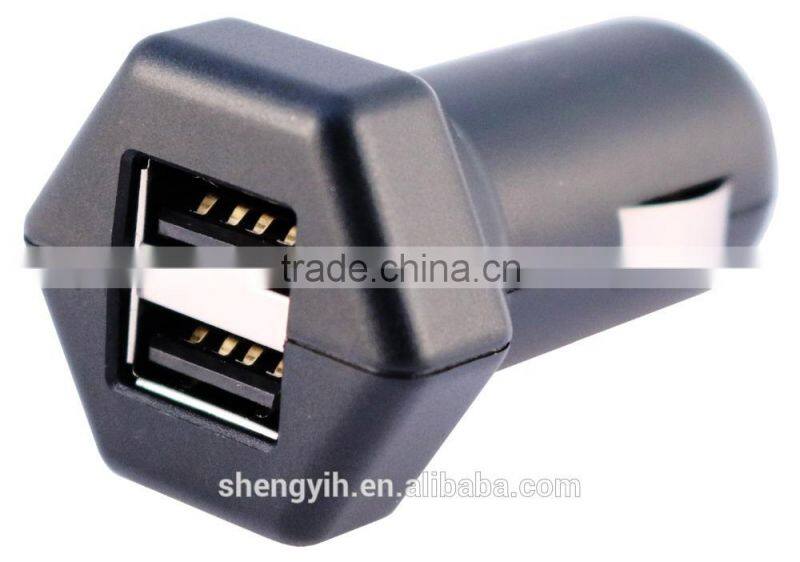 2016 D2 5V 3.4A factory direct supply dual usb car charger wholesale smart car usb charger for iphone and android