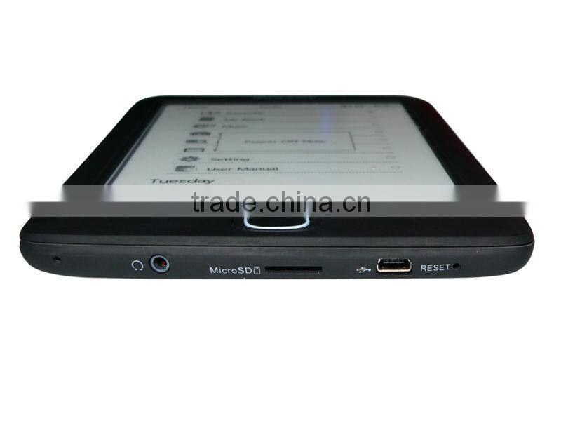 6 inch ebook reader with wifi, e ink screen,touched panel