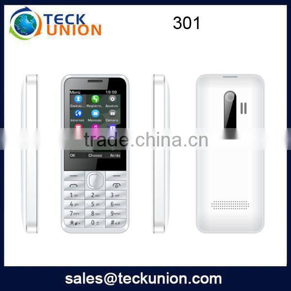 301 2.4inch basic function telephone mobile dual sim quad band cell phone