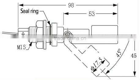 Float liquid level controller