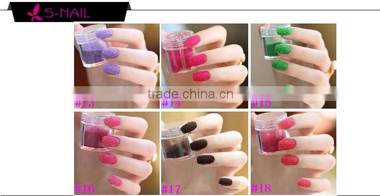 Nail art Velvet powder, flocking powder, 32 popular Colors